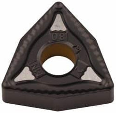 Kennametal - WNMG432 MN Grade KCP05 Carbide Turning Insert - TiCN/Al2O3 Finish, 80° Trigon, 1/2" Inscr Circle, 3/16" Thick, 1/32" Corner Radius - Americas Industrial Supply
