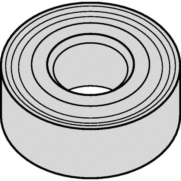 Kennametal - RNMG64 Grade KCP25 Carbide Turning Insert - TiCN/Al2O3 Finish, Round, 3/4" Inscr Circle, 1/4" Thick - Americas Industrial Supply