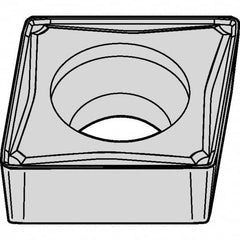 Kennametal - CCMT21.51 FW Grade KCP25 Carbide Turning Insert - TiCN/Al2O3 Finish, 80° Diamond, 1/4" Inscr Circle, 3/32" Thick, 1/64" Corner Radius - Americas Industrial Supply