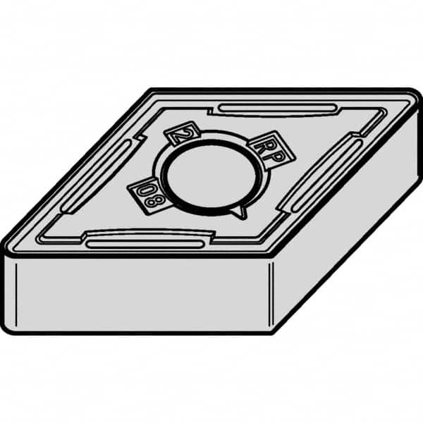 Kennametal - DNMG432 RP Grade KCM25B Carbide Turning Insert - 55° Diamond, 1/2" Inscr Circle, 3/16" Thick, 1/32" Corner Radius - Americas Industrial Supply