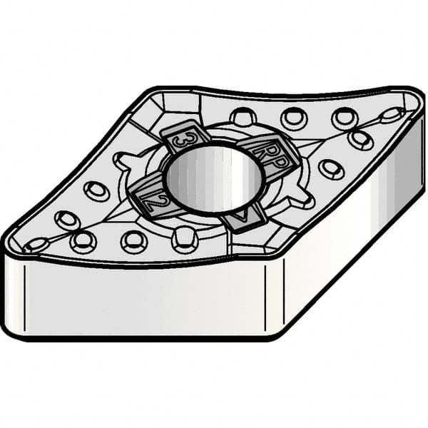 Kennametal - DNMM443 RP Grade KCP25B Carbide Turning Insert - TiOCN Finish, 55° Diamond, 1/2" Inscr Circle, 1/4" Thick, 3/64" Corner Radius - Americas Industrial Supply