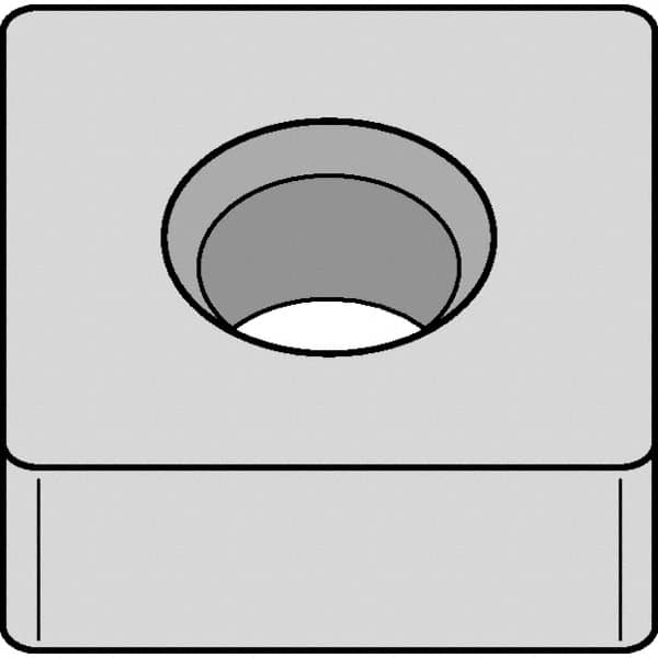 Kennametal - SNMA433 Grade KB1340 PCBN Turning Insert - Uncoated, 90° Square, 1/2" Inscr Circle, 3/16" Thick, 3/64" Corner Radius - Americas Industrial Supply