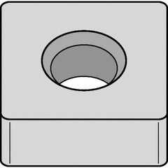 Kennametal - SNMA543 NONE Grade KCK15B Carbide Turning Insert - TiOCN Finish, 90° Square, 5/8" Inscr Circle, 1/4" Thick, 3/64" Corner Radius - Americas Industrial Supply