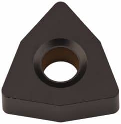 Kennametal - WNMA332 Grade KCK15 Carbide Turning Insert - TiCN/Al2O3 Finish, 80° Trigon, 3/8" Inscr Circle, 3/16" Thick, 1/32" Corner Radius - Americas Industrial Supply
