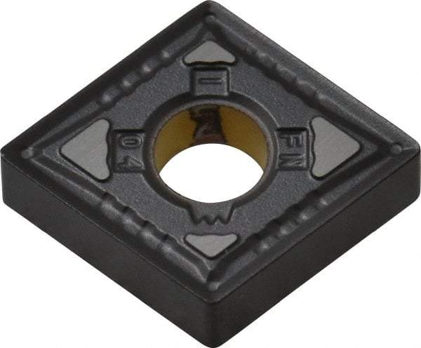 Kennametal - CNMG321 FN Grade KCP10 Carbide Turning Insert - TiCN/Al2O3 Finish, 80° Diamond, 3/8" Inscr Circle, 1/8" Thick, 1/64" Corner Radius - Americas Industrial Supply