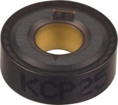Kennametal - RNMG86 RN Grade KCP25 Carbide Turning Insert - TiCN/Al2O3 Finish, Round, 1" Inscr Circle, 3/8" Thick - Americas Industrial Supply