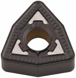 Kennametal - WNMG333 RN Grade KCP25 Carbide Turning Insert - TiCN/Al2O3 Finish, 80° Trigon, 3/8" Inscr Circle, 3/16" Thick, 3/64" Corner Radius - Americas Industrial Supply