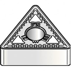 Kennametal - TNMG333 FN Grade KCP10B Carbide Turning Insert - TiCN/Al2O3/TiOCN Finish, 60° Triangle, 3/8" Inscr Circle, 3/16" Thick, 3/64" Corner Radius - Americas Industrial Supply
