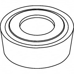 Kennametal - RCMT0602M0 Grade KCP25 Carbide Turning Insert - TiCN/Al2O3 Finish, Round, 6mm Inscr Circle, 3/32" Thick - Americas Industrial Supply