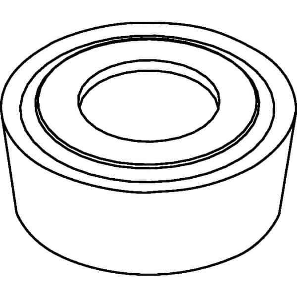 Kennametal - RCMT10T3M0 Grade KCP25 Carbide Turning Insert - TiCN/Al2O3 Finish, Round, 10mm Inscr Circle, 5/32" Thick - Americas Industrial Supply