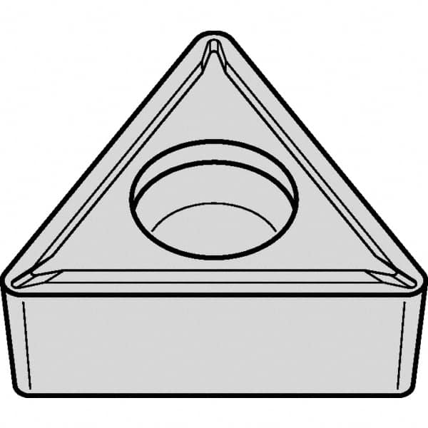 Kennametal - TCMT32.52 LF Grade KCP25B Carbide Turning Insert - TiOCN Finish, 60° Triangle, 3/8" Inscr Circle, 5/32" Thick, 1/32" Corner Radius - Americas Industrial Supply