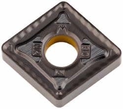 Kennametal - CNMG322 MN Grade KCP30 Carbide Turning Insert - TiN/TiCN/Al2O3 Finish, 80° Diamond, 3/8" Inscr Circle, 1/8" Thick, 1/32" Corner Radius - Americas Industrial Supply