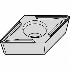 Kennametal - DCMT32.51 FW Grade KCP25 Carbide Turning Insert - TiCN/Al2O3 Finish, 55° Diamond, 3/8" Inscr Circle, 5/32" Thick, 1/64" Corner Radius - Americas Industrial Supply