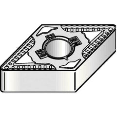 Kennametal - DNMG434 RN Grade KCP25 Carbide Turning Insert - TiCN/Al2O3 Finish, 55° Diamond, 1/2" Inscr Circle, 3/16" Thick, 1/16" Corner Radius - Americas Industrial Supply