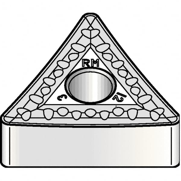 Kennametal - TNMM332 RM Grade KCP25B Carbide Turning Insert - TiOCN Finish, 60° Triangle, 3/8" Inscr Circle, 3/16" Thick, 1/32" Corner Radius - Americas Industrial Supply