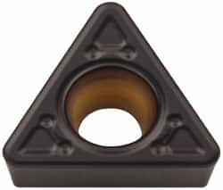 Kennametal - TPMT32.53 MF Grade KCK20 Carbide Turning Insert - TiCN/Al2O3 Finish, 60° Triangle, 3/8" Inscr Circle, 5/32" Thick, 3/64" Corner Radius - Americas Industrial Supply