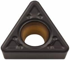 Kennametal - TPMT32.53 MF Grade KCK20 Carbide Turning Insert - TiCN/Al2O3 Finish, 60° Triangle, 3/8" Inscr Circle, 5/32" Thick, 3/64" Corner Radius - Americas Industrial Supply
