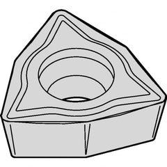 Kennametal - WPMT21.51 LF Grade KCP10 Carbide Turning Insert - TiCN/Al2O3 Finish, 80° Trigon, 1/4" Inscr Circle, 3/32" Thick, 1/64" Corner Radius - Americas Industrial Supply