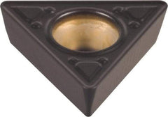 Kennametal - TPMT21.52 MF Grade KCM25 Carbide Turning Insert - TiCN/Al2O3 Finish, 60° Triangle, 1/4" Inscr Circle, 3/32" Thick, 1/32" Corner Radius - Americas Industrial Supply