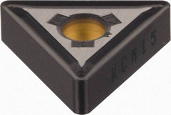 Kennametal - TNMG433 MP Grade KCM25 Carbide Turning Insert - TiCN/Al2O3 Finish, 60° Triangle, 1/2" Inscr Circle, 3/16" Thick, 3/64" Corner Radius - Americas Industrial Supply