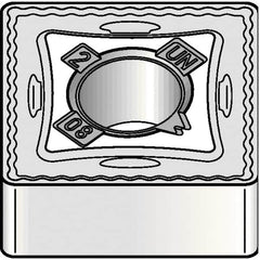 Kennametal - SNMG432 UN Grade KCK15B Carbide Turning Insert - TiOCN Finish, 90° Square, 1/2" Inscr Circle, 3/16" Thick, 1/32" Corner Radius - Americas Industrial Supply