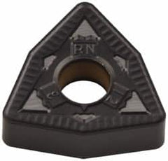 Kennametal - WNMG433 RN Grade KCP05 Carbide Turning Insert - TiCN/Al2O3 Finish, 80° Trigon, 1/2" Inscr Circle, 3/16" Thick, 3/64" Corner Radius - Americas Industrial Supply