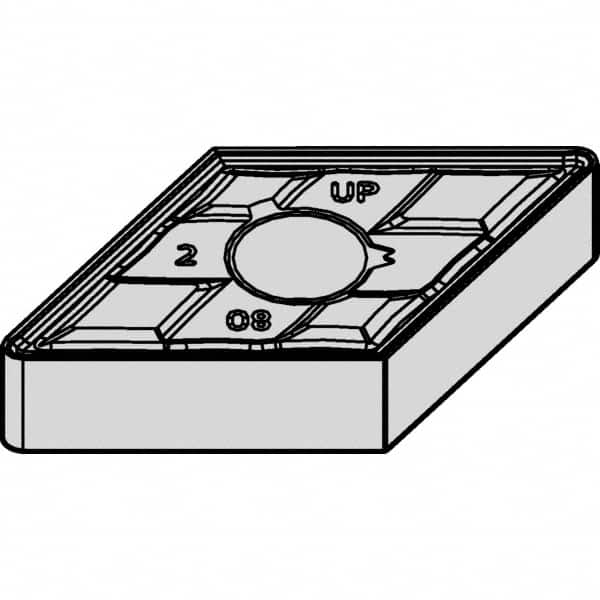 Kennametal - DNMG442 UP Grade KCM25B Carbide Turning Insert - TiOCN Finish, 55° Diamond, 1/2" Inscr Circle, 1/4" Thick, 1/32" Corner Radius - Americas Industrial Supply