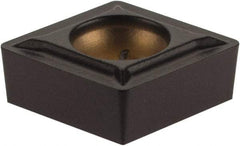 Kennametal - CCMT21.51 LF Grade KCM25 Carbide Turning Insert - TiN/TiCN/Al2O3 Finish, 80° Diamond, 1/4" Inscr Circle, 3/32" Thick, 1/64" Corner Radius - Americas Industrial Supply