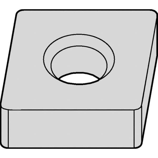 Kennametal - CNMA434 NONE Grade KCK15B Carbide Turning Insert - TiOCN Finish, 80° Diamond, 1/2" Inscr Circle, 3/16" Thick, 1/16" Corner Radius - Americas Industrial Supply