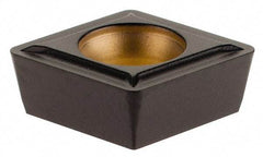 Kennametal - CPMT32.52 LF Grade KCM25 Carbide Turning Insert - TiN/TiCN/Al2O3 Finish, 80° Diamond, 3/8" Inscr Circle, 5/32" Thick, 1/32" Corner Radius - Americas Industrial Supply