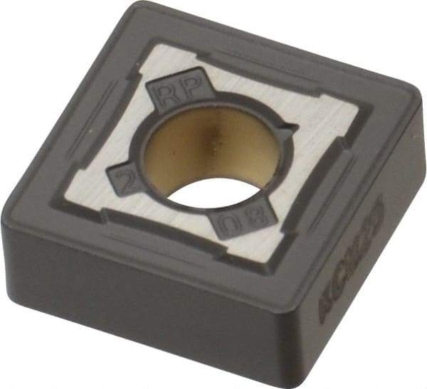 Kennametal - SNMG432 RP Grade KCM25 Carbide Turning Insert - TiN/TiCN/Al2O3 Finish, 90° Square, 1/2" Inscr Circle, 3/16" Thick, 1/32" Corner Radius - Americas Industrial Supply