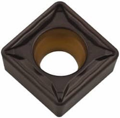 Kennametal - SCMT433 FP Grade KCP25 Carbide Turning Insert - TiCN/Al2O3 Finish, 90° Square, 1/2" Inscr Circle, 3/16" Thick, 3/64" Corner Radius - Americas Industrial Supply