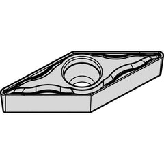 Kennametal - VBMT333 FP Grade KCP10B Carbide Turning Insert - TiCN/Al2O3/TiOCN Finish, 35° Diamond, 3/8" Inscr Circle, 3/16" Thick, 3/64" Corner Radius - Americas Industrial Supply