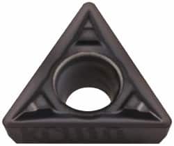 Kennametal - TPMT1.81.51 FP Grade KC5010 Carbide Turning Insert - TiAlN Finish, 60° Triangle, 7/32" Inscr Circle, 3/32" Thick, 1/64" Corner Radius - Americas Industrial Supply
