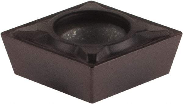 Kennametal - CPMT21.50.5 FP Grade KCU25 Carbide Turning Insert - TiAlN Finish, 80° Diamond, 1/4" Inscr Circle, 3/32" Thick, 0.0079" Corner Radius - Americas Industrial Supply
