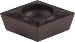 Kennametal - CPMT21.50.5 FP Grade KCU25 Carbide Turning Insert - TiAlN Finish, 80° Diamond, 1/4" Inscr Circle, 3/32" Thick, 0.0079" Corner Radius - Americas Industrial Supply