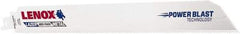 Lenox - 12" Long x 1" Thick, Bi-Metal Reciprocating Saw Blade - Straight Profile, 14 TPI, Toothed Edge - Americas Industrial Supply