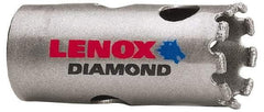 Lenox - 7/8" Diam, 1-5/8" Cutting Depth, Hole Saw - Diamond Grit Saw, Continuous Edge - Americas Industrial Supply