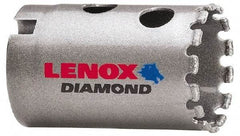 Lenox - 1-1/4" Diam, 1-5/8" Cutting Depth, Hole Saw - Diamond Grit Saw, Continuous Edge - Americas Industrial Supply