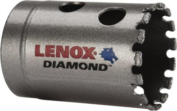 Lenox - 1-3/8" Diam, 1-5/8" Cutting Depth, Hole Saw - Diamond Grit Saw, Continuous Edge - Americas Industrial Supply