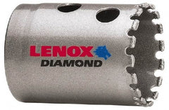 Lenox - 1-1/2" Diam, 1-5/8" Cutting Depth, Hole Saw - Diamond Grit Saw, Continuous Edge - Americas Industrial Supply