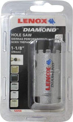 Lenox - 1-1/8" Diam, 1-5/8" Cutting Depth, Hole Saw - Diamond Grit Saw, Continuous Edge - Americas Industrial Supply