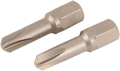 Wiha - 1/4" Drive, #4 Torq-Set Screwdriver Bit - 25mm OAL - Americas Industrial Supply