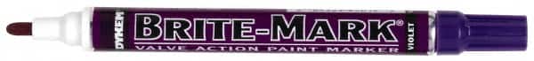 Dykem - Violet Oil-Based Paint Marker - Medium Tip, Oil Based - Americas Industrial Supply