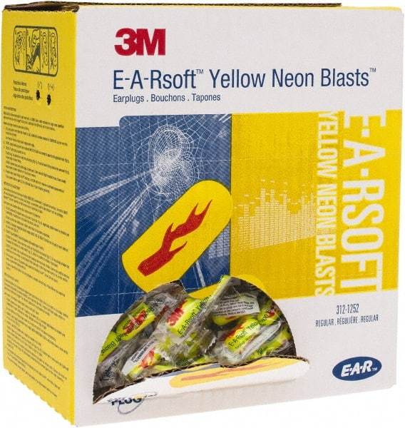 3M - Disposable, Uncorded, 33 dB Earplugs - Yellow, 200 Pairs - Americas Industrial Supply