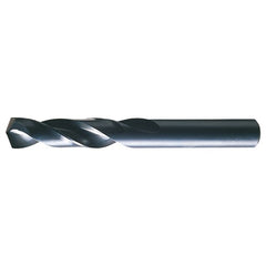 15/32 RHS / RHC HSS 135 Degree Split Point Heavy Duty Screw Machine Length Drill - Steam Oxide - Exact Industrial Supply