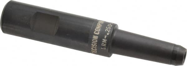 Made in USA - 3/4" Shank Diam Straight Shank with Weldon Flat 1/4" Hole End Mill Holder/Adapter - 2" Projection - Exact Industrial Supply