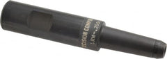 Made in USA - 3/4" Shank Diam Straight Shank with Weldon Flat 1/4" Hole End Mill Holder/Adapter - 2" Projection - Exact Industrial Supply