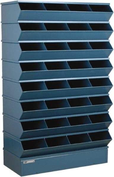 Stackbin - 8 Bin, Shelving Unit with Openings & Base - 37" Wide x 65-1/2" High - Americas Industrial Supply