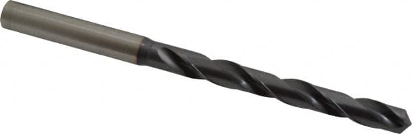 OSG - 9/32" 130° Powdered Metal Jobber Drill - V Finish, Right Hand Cut, Spiral Flute, Straight Shank, 113mm OAL, Standard Point - Americas Industrial Supply